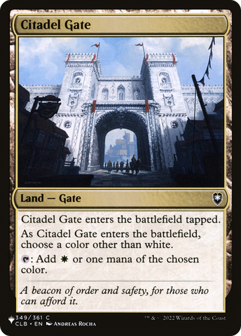 Citadel Gate [The List] - The Mythic Store | 24h Order Processing