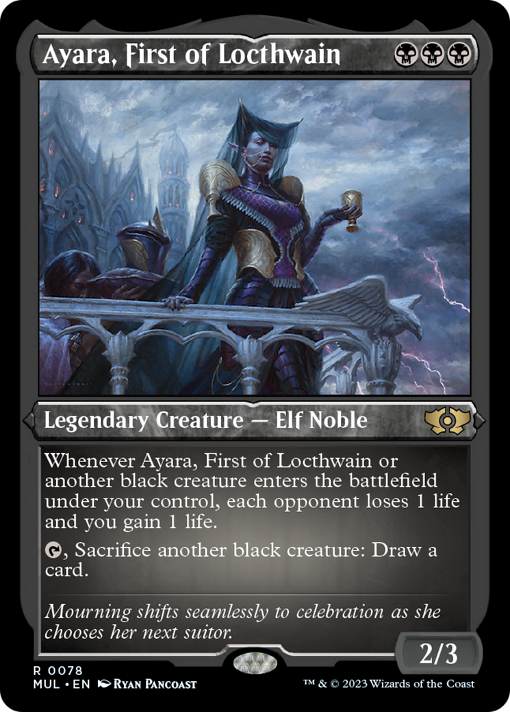 Ayara, First of Locthwain (Foil Etched) [Multiverse Legends] - The Mythic Store | 24h Order Processing