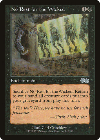 No Rest for the Wicked [Urza's Saga] - The Mythic Store | 24h Order Processing