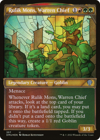 Rulik Mons, Warren Chief (Showcase Textured) [Dominaria United] - The Mythic Store | 24h Order Processing