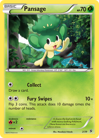 Pansage (2/39) [XY: Kalos Starter Set] - The Mythic Store | 24h Order Processing