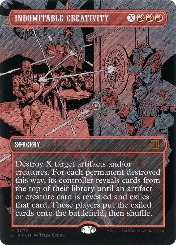 Indomitable Creativity (Textured Foil) [Outlaws of Thunder Junction: Breaking News] - The Mythic Store | 24h Order Processing