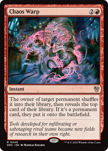 Chaos Warp [Aetherdrift Commander] - The Mythic Store | 24h Order Processing