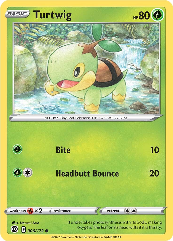 Turtwig (006/172) [Sword & Shield: Brilliant Stars] - The Mythic Store | 24h Order Processing