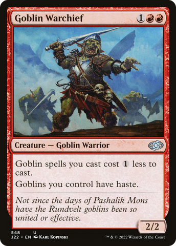 Goblin Warchief [Jumpstart 2022] - The Mythic Store | 24h Order Processing