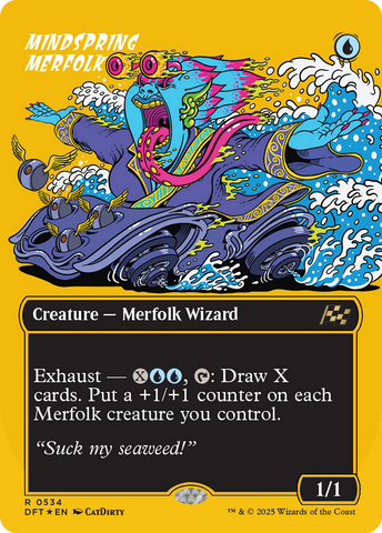 Mindspring Merfolk (Borderless) (First-Place Foil) [Aetherdrift] - The Mythic Store | 24h Order Processing
