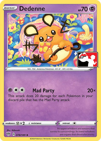 Dedenne (078/189) [Prize Pack Series One] - The Mythic Store | 24h Order Processing