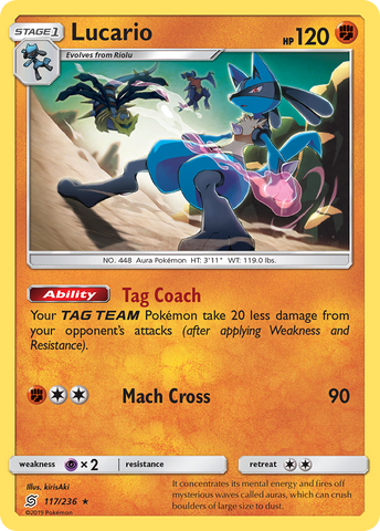 Lucario (117/236) [Sun & Moon: Unified Minds] - The Mythic Store | 24h Order Processing
