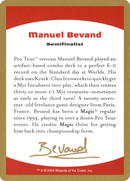 Manuel Bevand Bio [World Championship Decks 2004] - The Mythic Store | 24h Order Processing