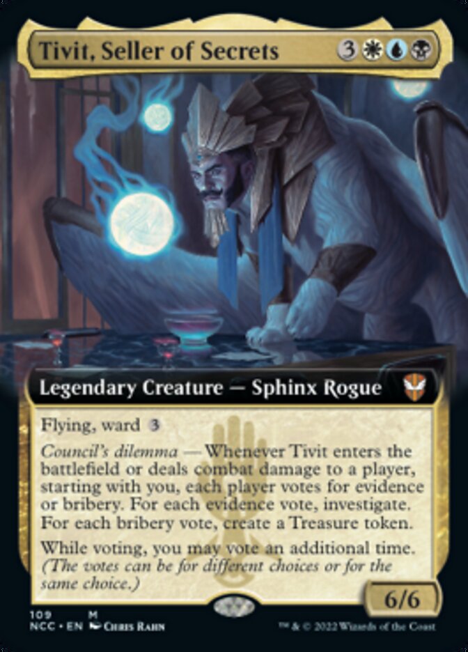 Tivit, Seller of Secrets (Extended Art) [Streets of New Capenna Commander] - The Mythic Store | 24h Order Processing