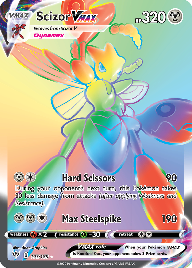 Scizor VMAX (193/189) [Sword & Shield: Darkness Ablaze] - The Mythic Store | 24h Order Processing