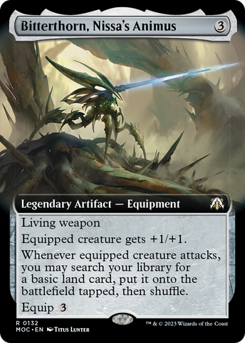 Bitterthorn, Nissa's Animus (Extended Art) [March of the Machine Commander] - The Mythic Store | 24h Order Processing