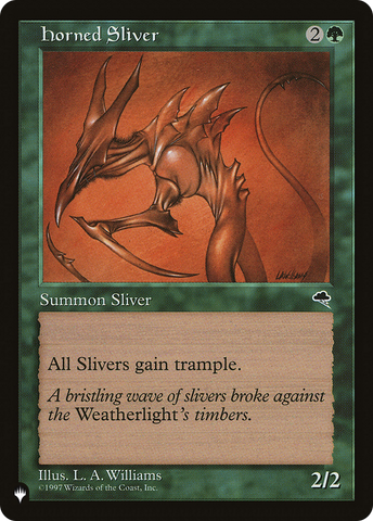 Horned Sliver [The List] - The Mythic Store | 24h Order Processing