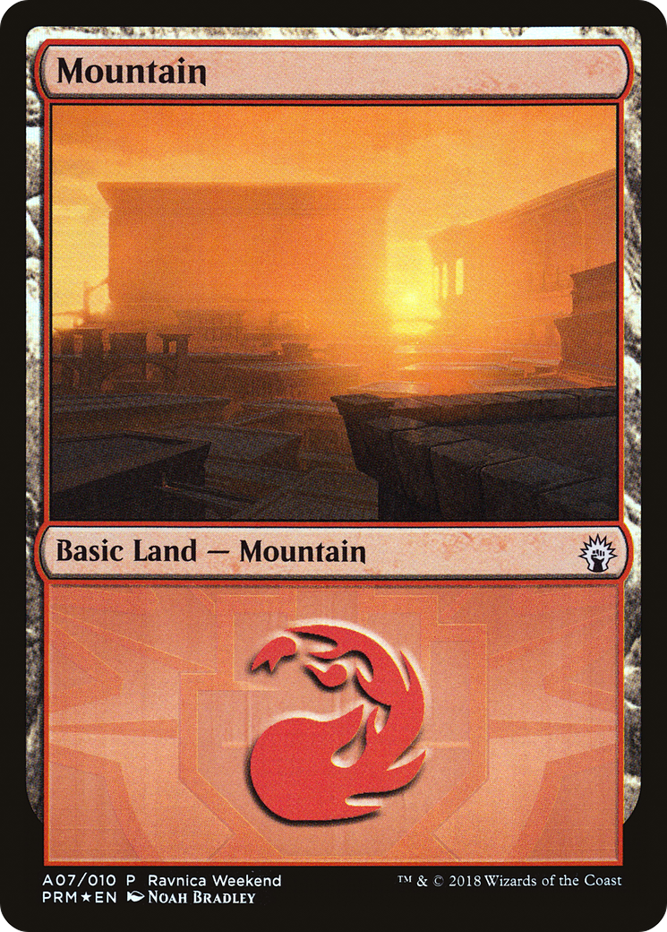 Mountain (A07) [Ravnica Allegiance Ravnica Weekend] - The Mythic Store | 24h Order Processing