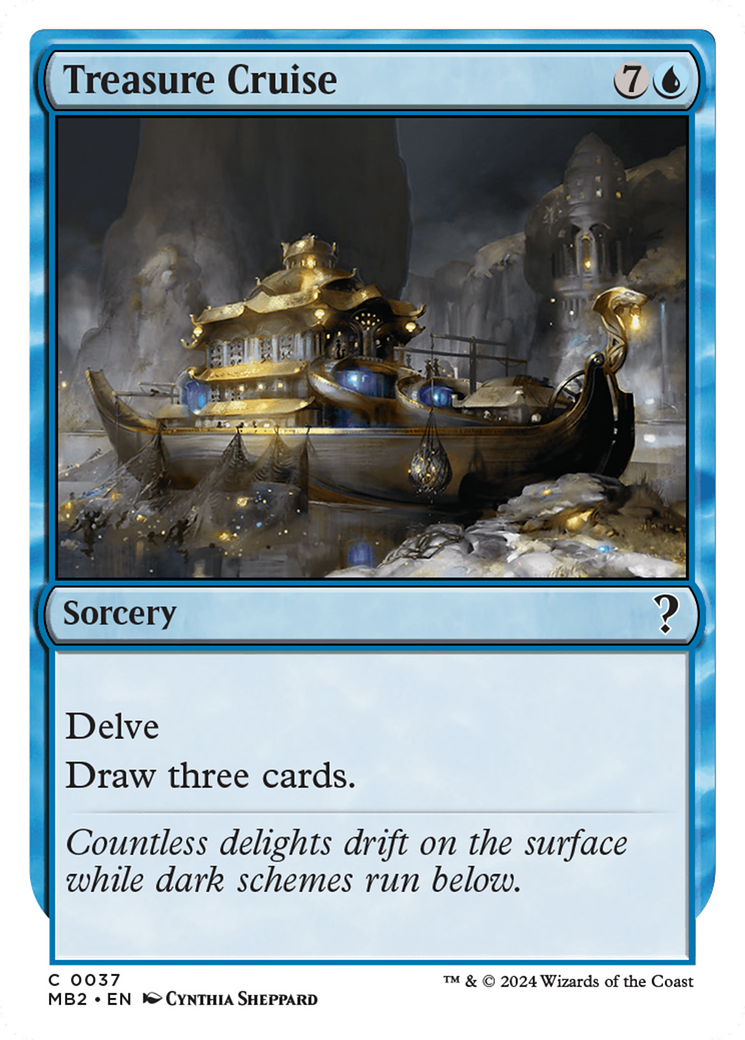 Treasure Cruise (White Border) [Mystery Booster 2] - The Mythic Store | 24h Order Processing