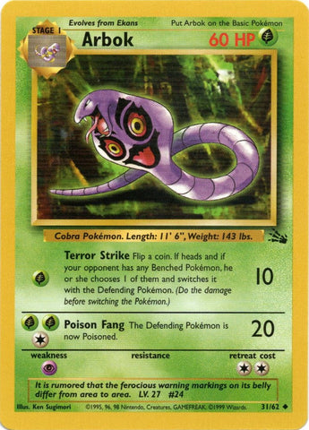 Arbok (31/62) [Fossil Unlimited] - The Mythic Store | 24h Order Processing