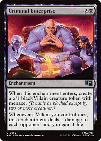Criminal Enterprise [Marvel Super Heroes Commander] - The Mythic Store | 24h Order Processing