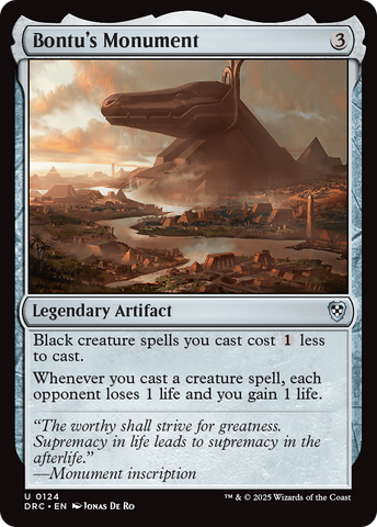 Bontu's Monument [Aetherdrift Commander] - The Mythic Store | 24h Order Processing