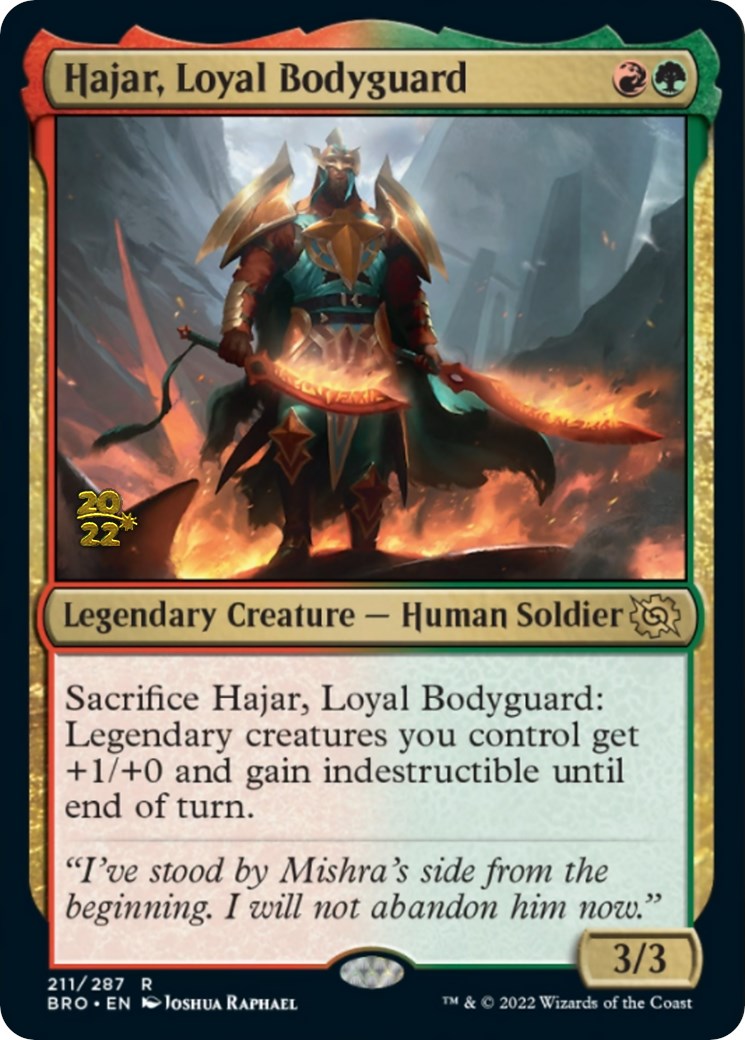 Hajar, Loyal Bodyguard [The Brothers' War Prerelease Promos] - The Mythic Store | 24h Order Processing
