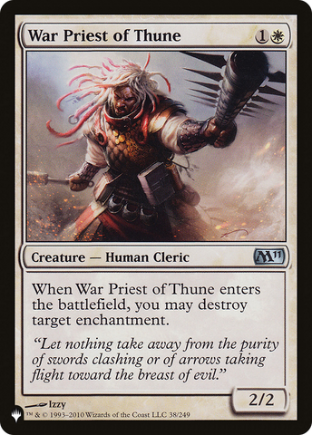 War Priest of Thune [The List] - The Mythic Store | 24h Order Processing