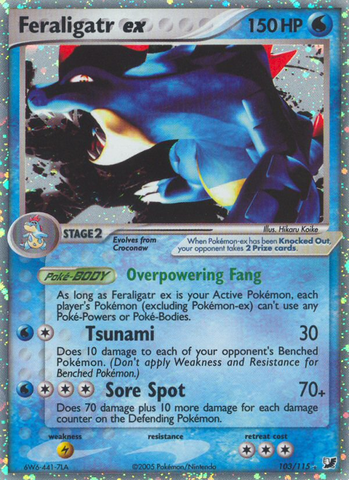 Feraligatr ex (103/115) [EX: Unseen Forces] - The Mythic Store | 24h Order Processing