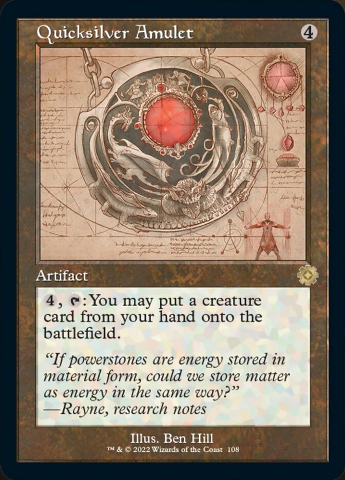 Quicksilver Amulet (Retro Schematic) [The Brothers' War Retro Artifacts] - The Mythic Store | 24h Order Processing