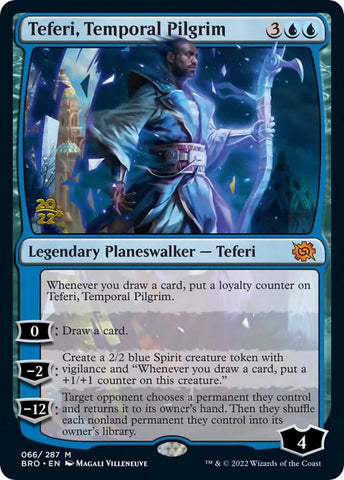 Teferi, Temporal Pilgrim [The Brothers' War Prerelease Promos] - The Mythic Store | 24h Order Processing