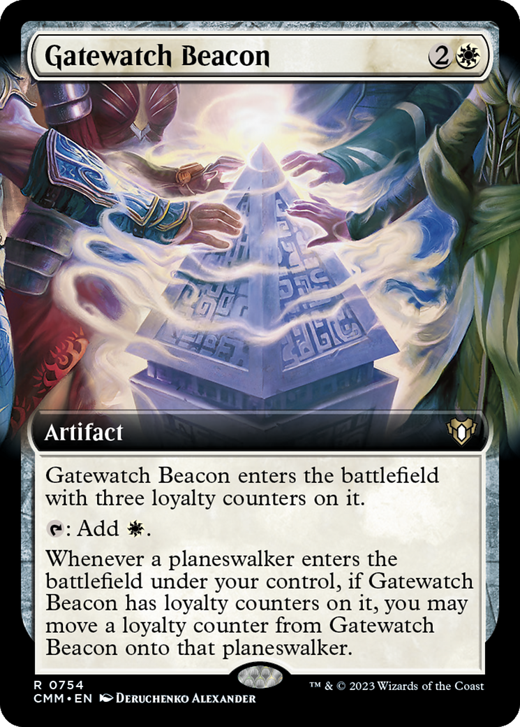 Gatewatch Beacon (Extended Art) [Commander Masters] - The Mythic Store | 24h Order Processing