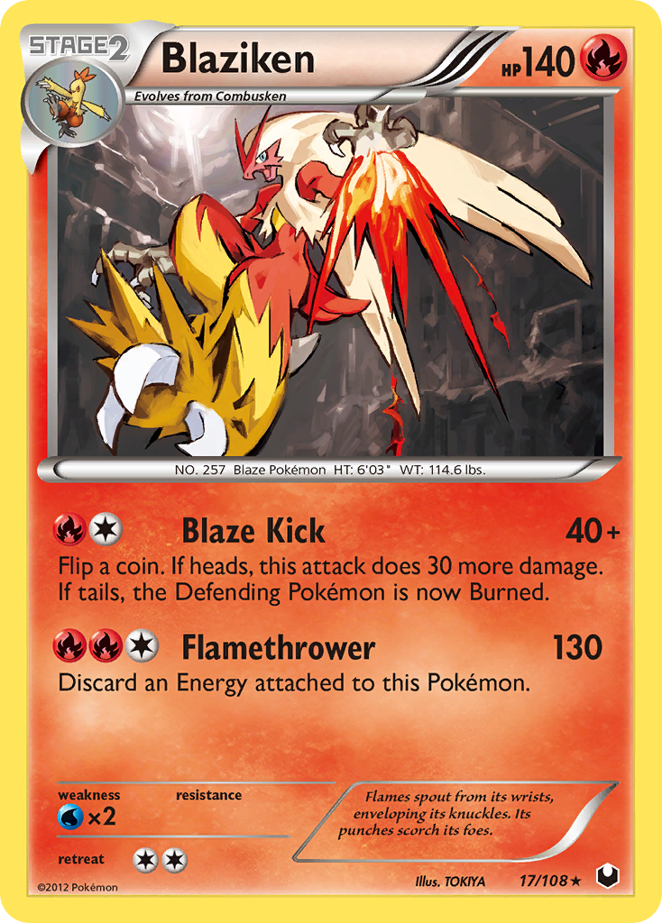 Blaziken (17/108) [Black & White: Dark Explorers] - The Mythic Store | 24h Order Processing