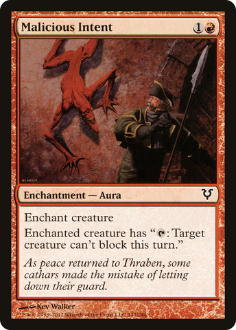 Malicious Intent [Avacyn Restored] - The Mythic Store | 24h Order Processing