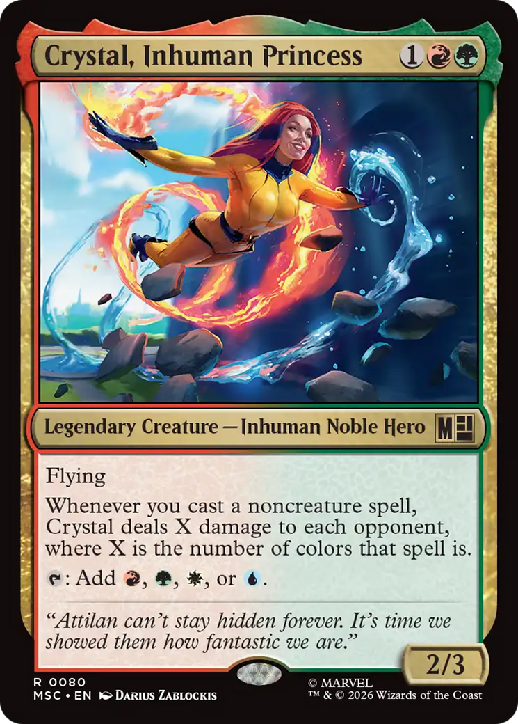 Crystal, Inhuman Princess (Surge Foil) [Marvel Super Heroes Commander] - The Mythic Store | 24h Order Processing