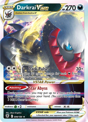 Darkrai VSTAR (099/189) [Sword & Shield: Astral Radiance] - The Mythic Store | 24h Order Processing