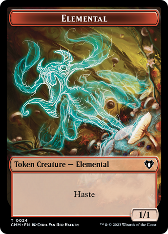 Elemental (0024) // Phyrexian Germ Double-Sided Token [Commander Masters Tokens] - The Mythic Store | 24h Order Processing