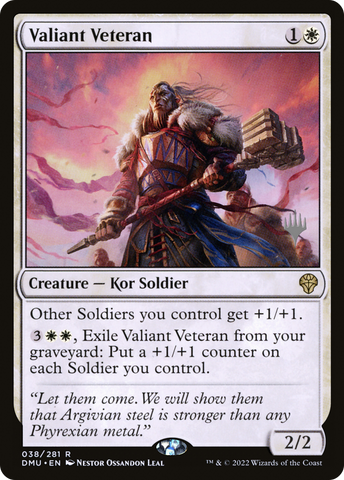 Valiant Veteran (Promo Pack) [Dominaria United Promos] - The Mythic Store | 24h Order Processing