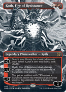 Koth, Fire of Resistance (Borderless Manga Step-and-Compleat Foil) [Phyrexia: All Will Be One] - The Mythic Store | 24h Order Processing