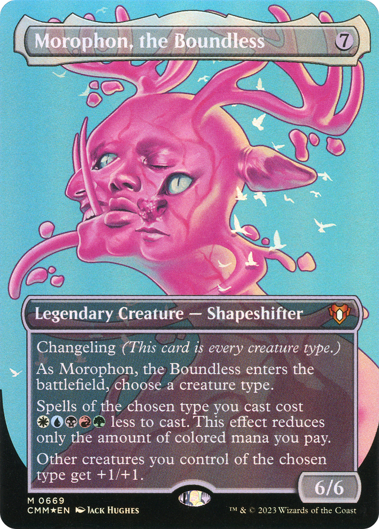Morophon, the Boundless (Borderless Textured Foil Frame Break) [Commander Masters] - The Mythic Store | 24h Order Processing