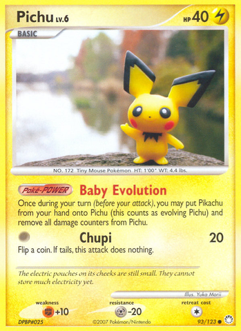 Pichu (93/123) [Diamond & Pearl: Mysterious Treasures] - The Mythic Store | 24h Order Processing