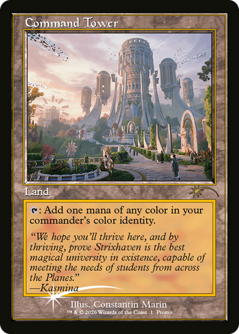 Command Tower (Strixhaven: Omens of Chaos) [Media Promos] - The Mythic Store | 24h Order Processing