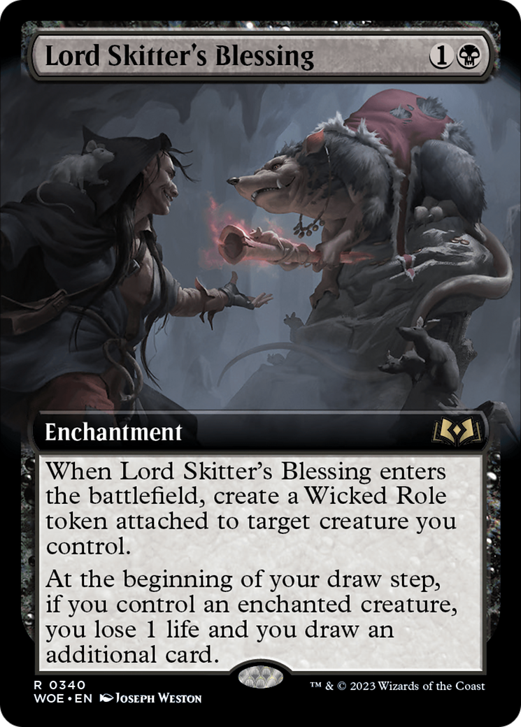 Lord Skitter's Blessing (Extended Art) [Wilds of Eldraine] - The Mythic Store | 24h Order Processing