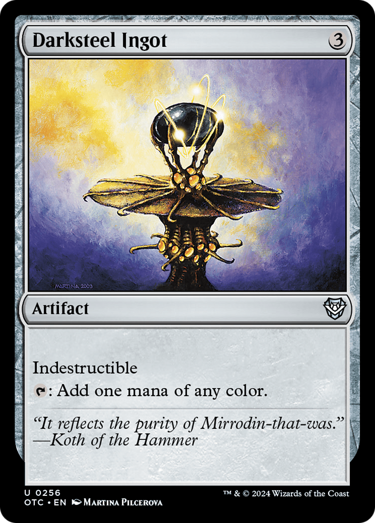 Darksteel Ingot [Outlaws of Thunder Junction Commander] - The Mythic Store | 24h Order Processing