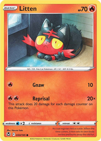 Litten (030/195) [Sword & Shield: Silver Tempest] - The Mythic Store | 24h Order Processing