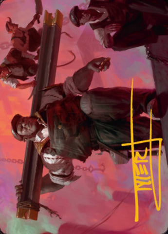 The Beamtown Bullies Art Card (Gold-Stamped Signature) [Streets of New Capenna Art Series] - The Mythic Store | 24h Order Processing