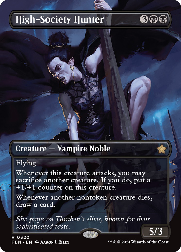 High-Society Hunter (Borderless) [Foundations] - The Mythic Store | 24h Order Processing