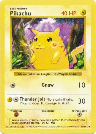 Pikachu (58/102) (Red Cheeks Misprint) [Base Set Shadowless Unlimited] - The Mythic Store | 24h Order Processing