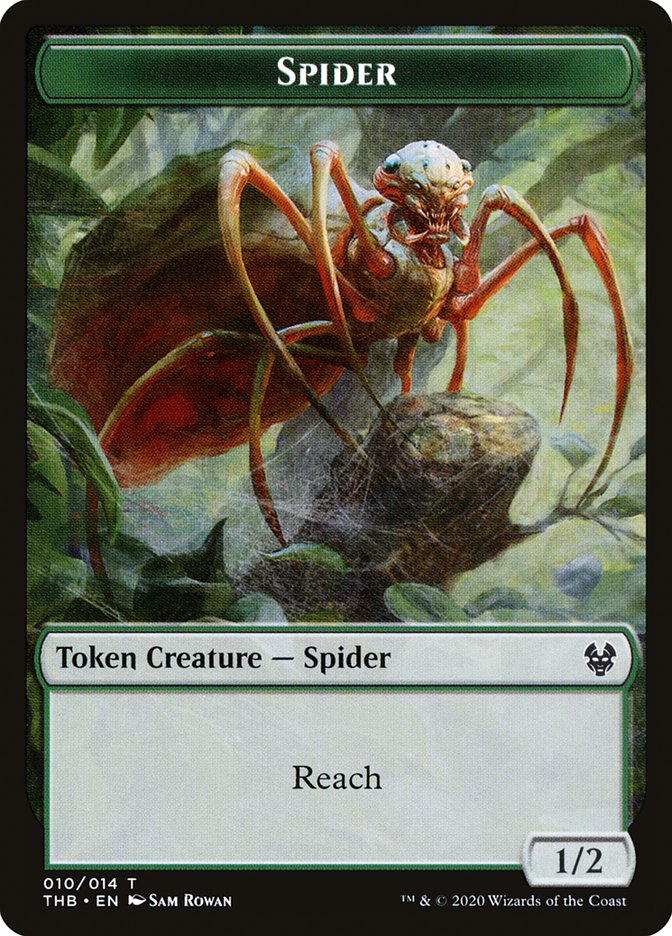 Human Soldier // Spider Double-Sided Token [Theros Beyond Death Tokens] - The Mythic Store | 24h Order Processing