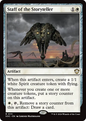 Staff of the Storyteller [Secrets of Strixhaven Commander] - The Mythic Store | 24h Order Processing