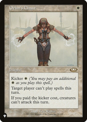 Orim's Chant [The List] - The Mythic Store | 24h Order Processing