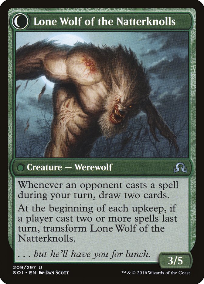 Hermit of the Natterknolls // Lone Wolf of the Natterknolls [Shadows over Innistrad] - The Mythic Store | 24h Order Processing