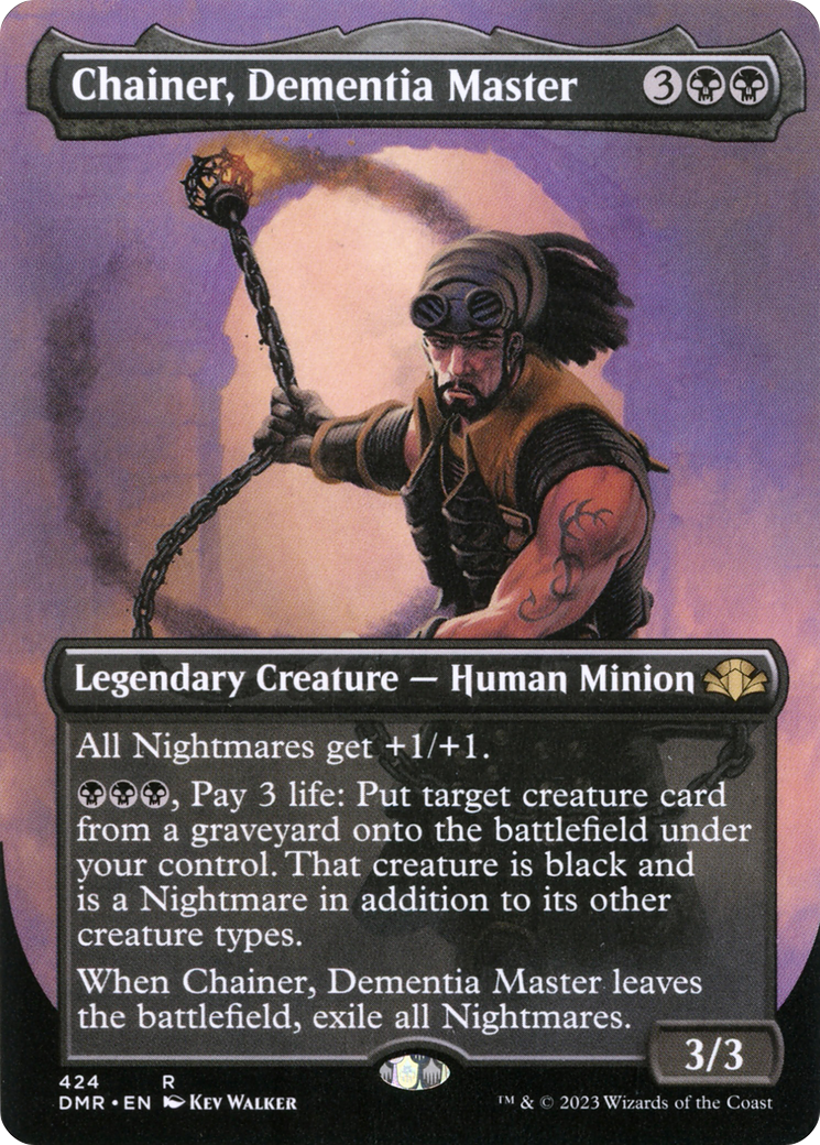 Chainer, Dementia Master (Borderless Alternate Art) [Dominaria Remastered] - The Mythic Store | 24h Order Processing
