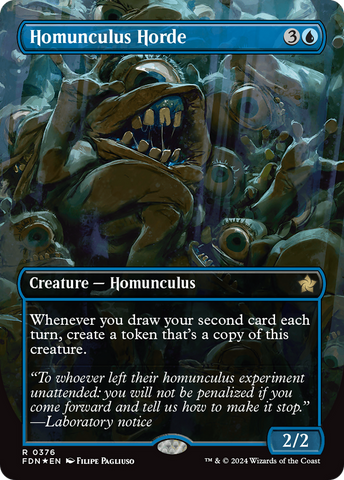 Homunculus Horde (Borderless) (Mana Foil) [Foundations] - The Mythic Store | 24h Order Processing